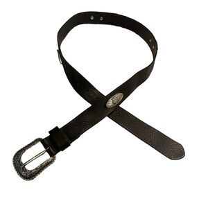 NEW Zara Black Rustic Gold Chunky Chain Accent Embossed Belt Zara | Accessories | New Zara Black Rustic Gold Chunky Chain  main image 2